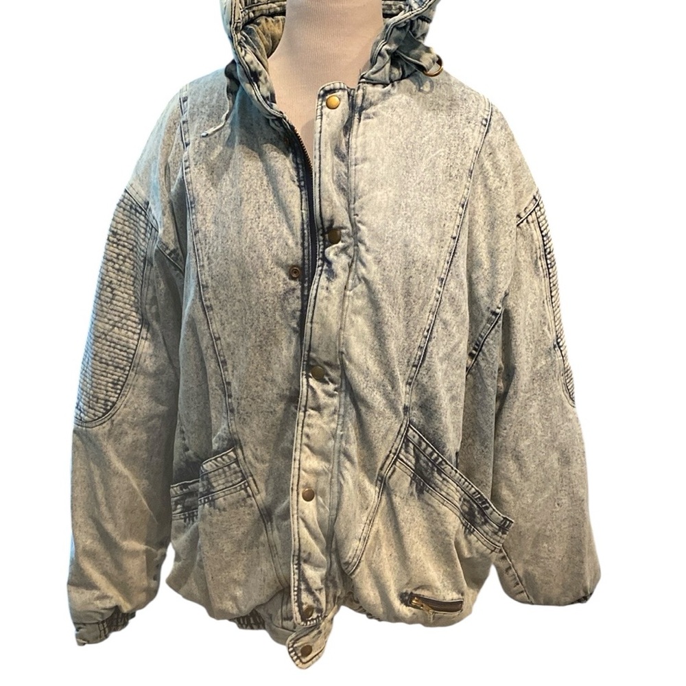 Vintage 1990s Torero Acid Wash Very Heavy Denim Jacket
